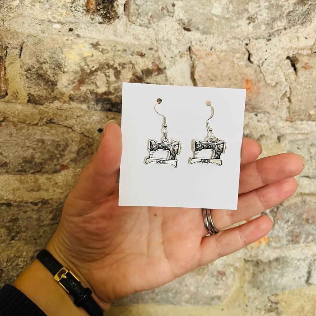 Singer Sewing Machine Earrings