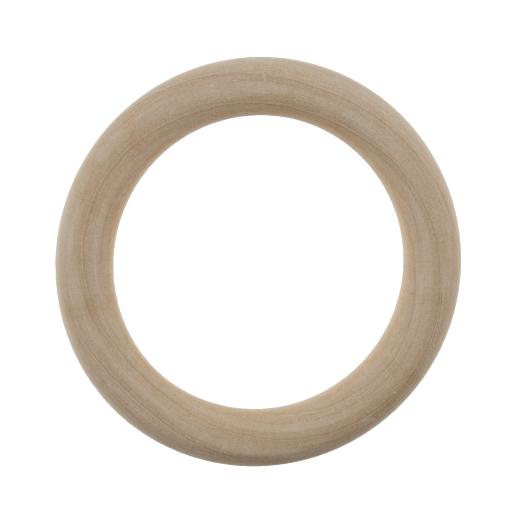 7cm Wooden Macrame Ring