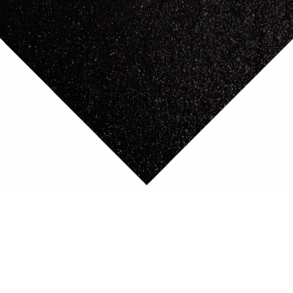 Black Glitter Felt Sheet