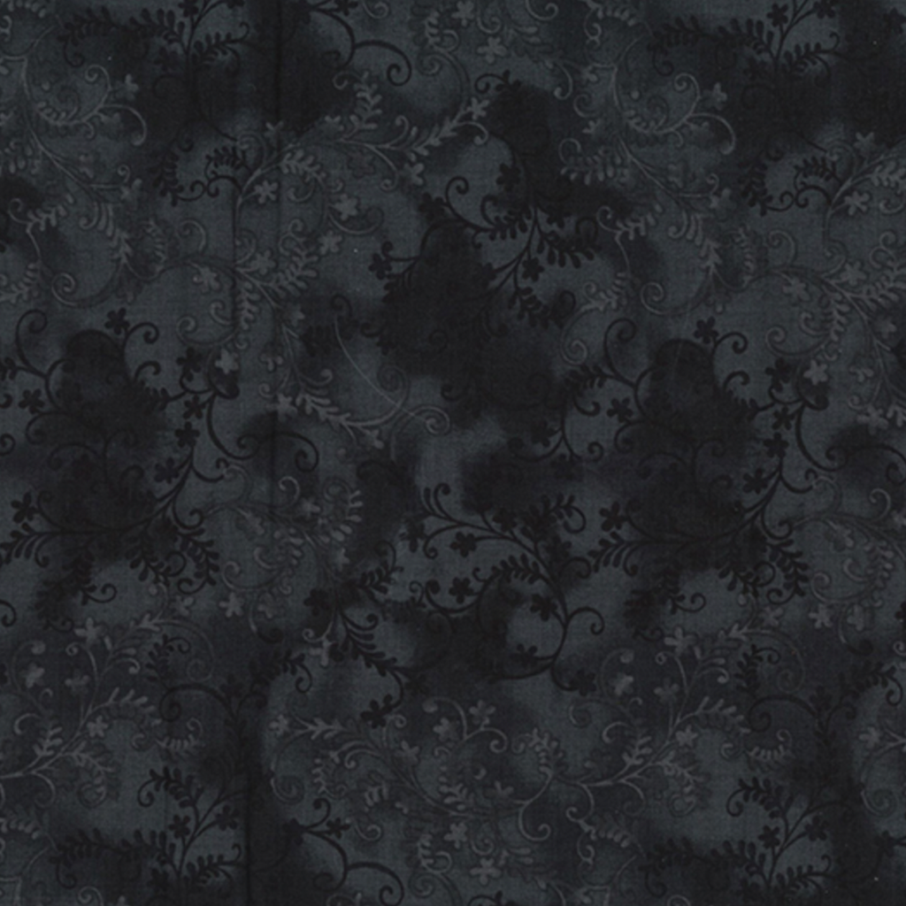 Black Vine Cotton Fabric