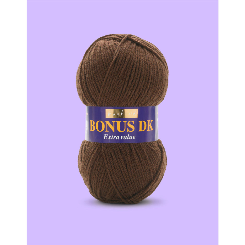 Chocolate Brown Hayfield Bonus DK Yarn