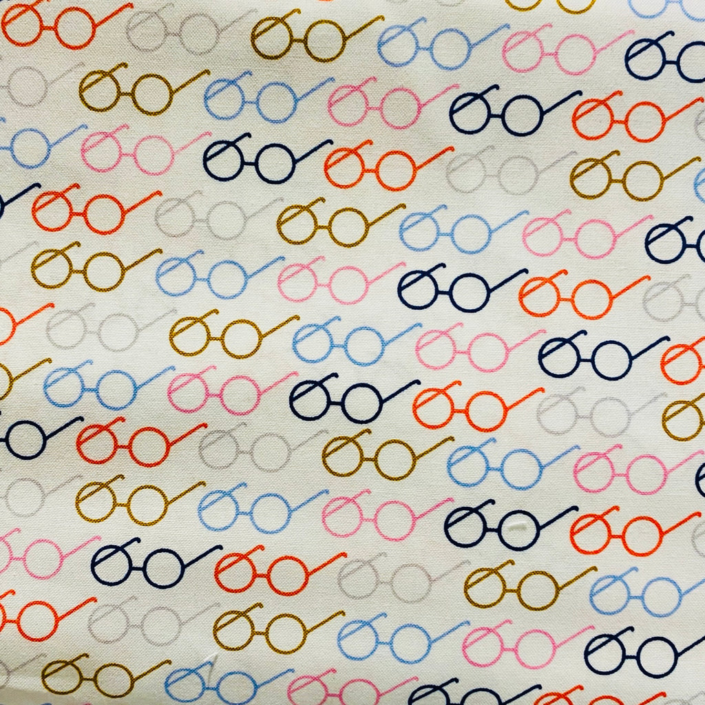 Glasses Cotton Fabric
