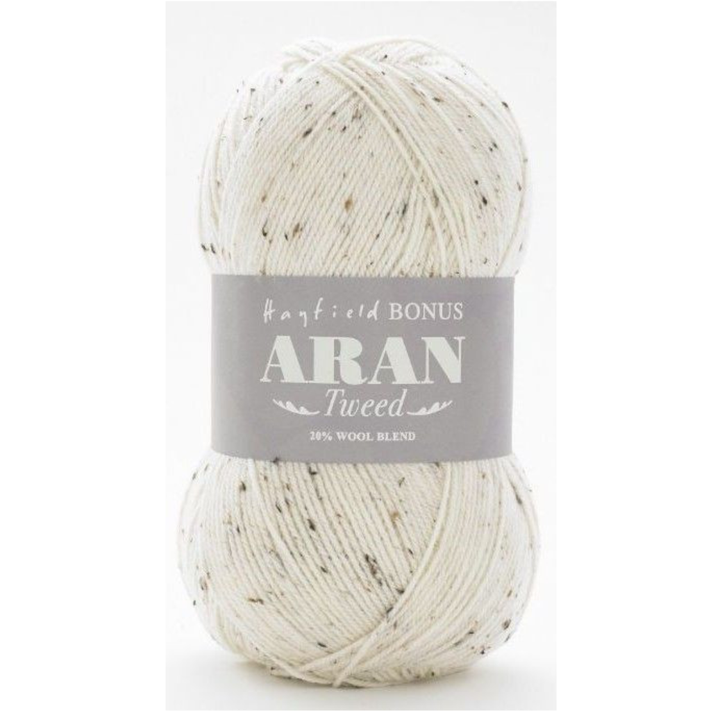 Cream Aran Tweed Yarn