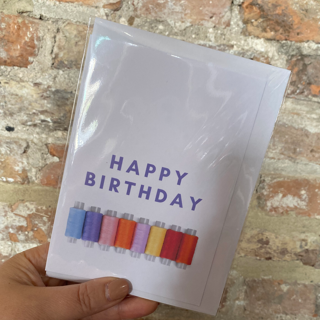 Happy Birthday Sewing Card