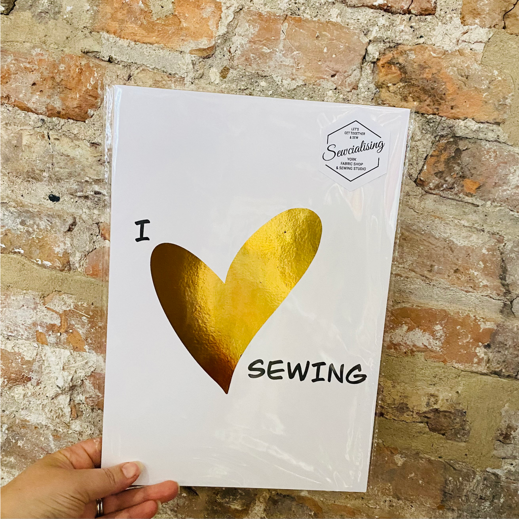 I Love Sewing Print