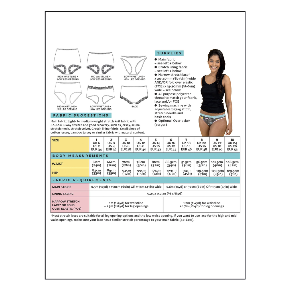 Knicker Sewing Pattern 