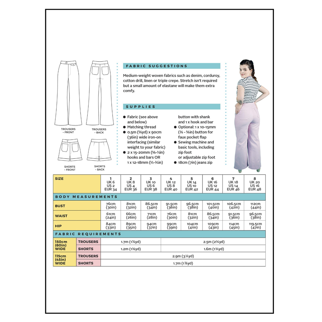 Trouser Sewing Pattern - Tilly and the Buttons