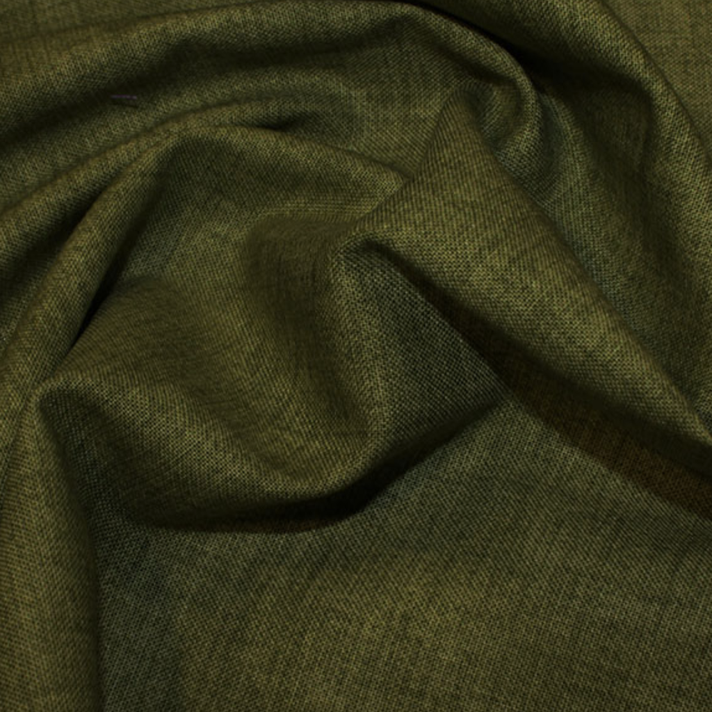 Olive Green Linen Texture Cotton Fabric