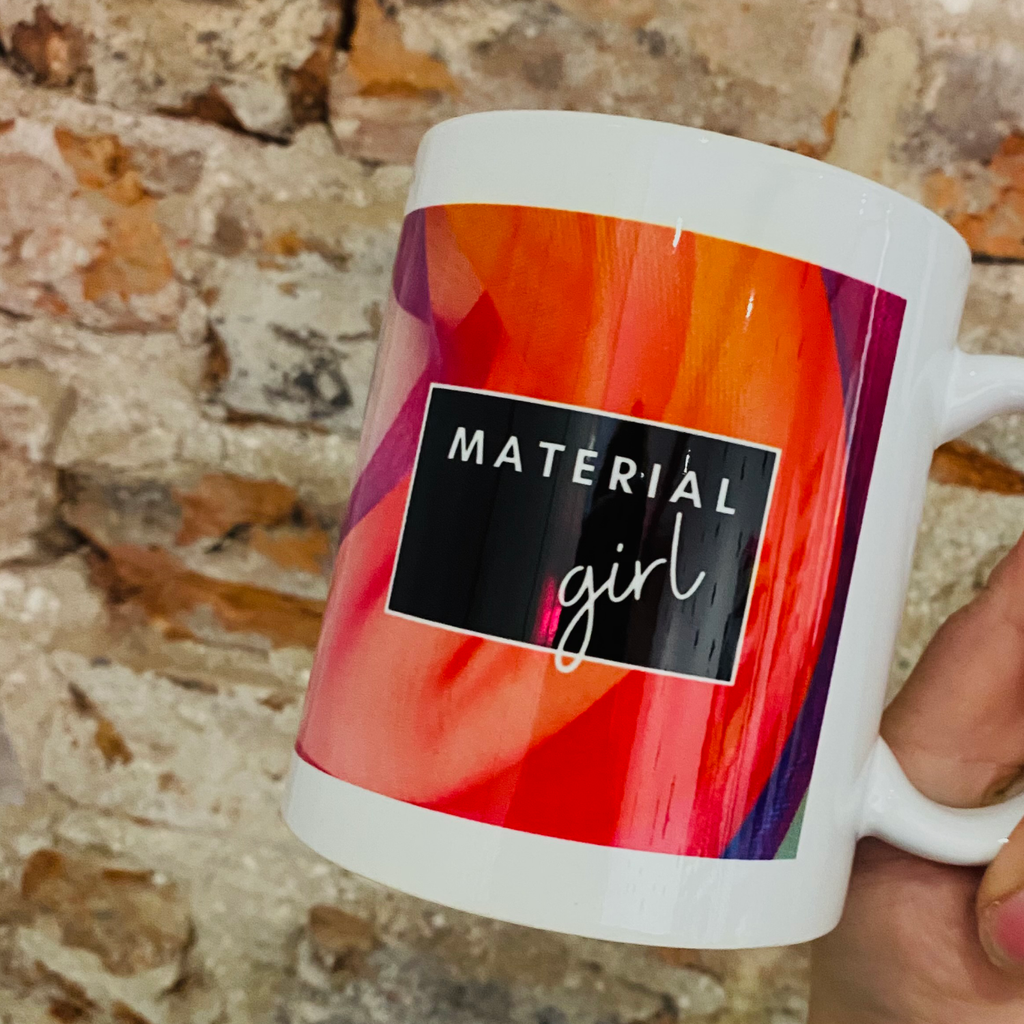 Material Girl Sewing Mug