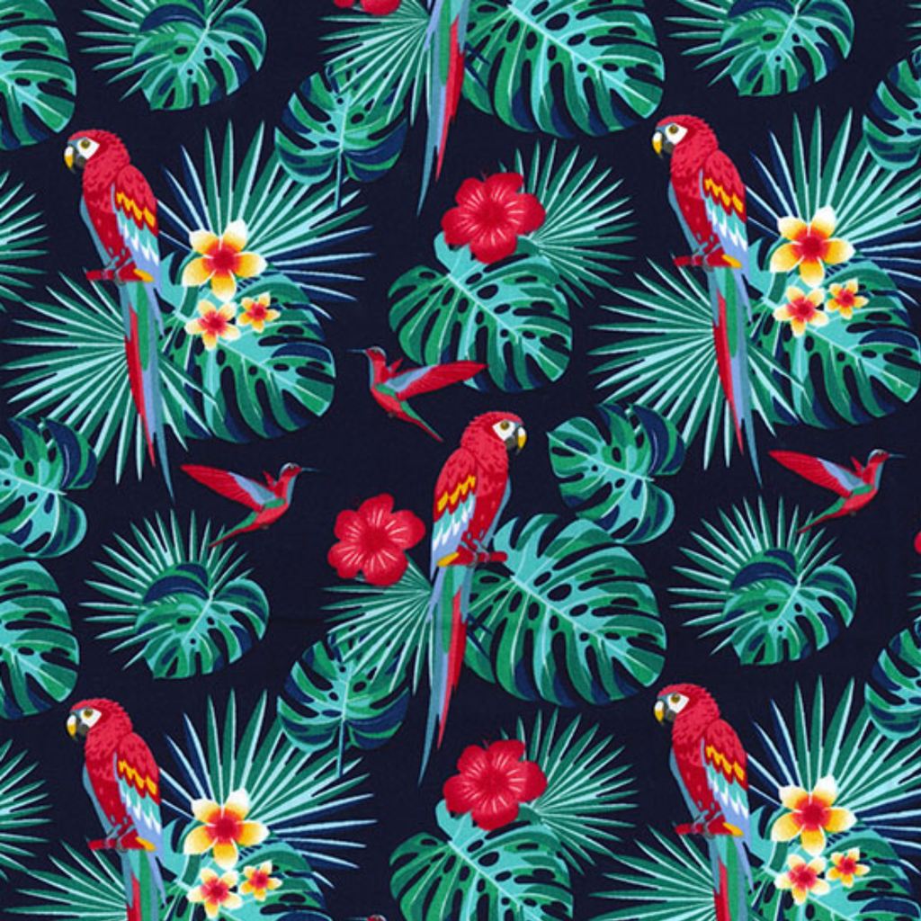 Parrot Cotton Fabric