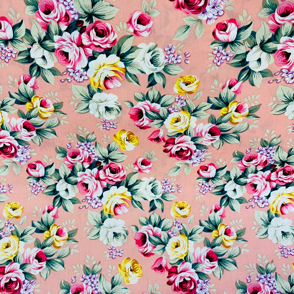 Pink Floral Fabric