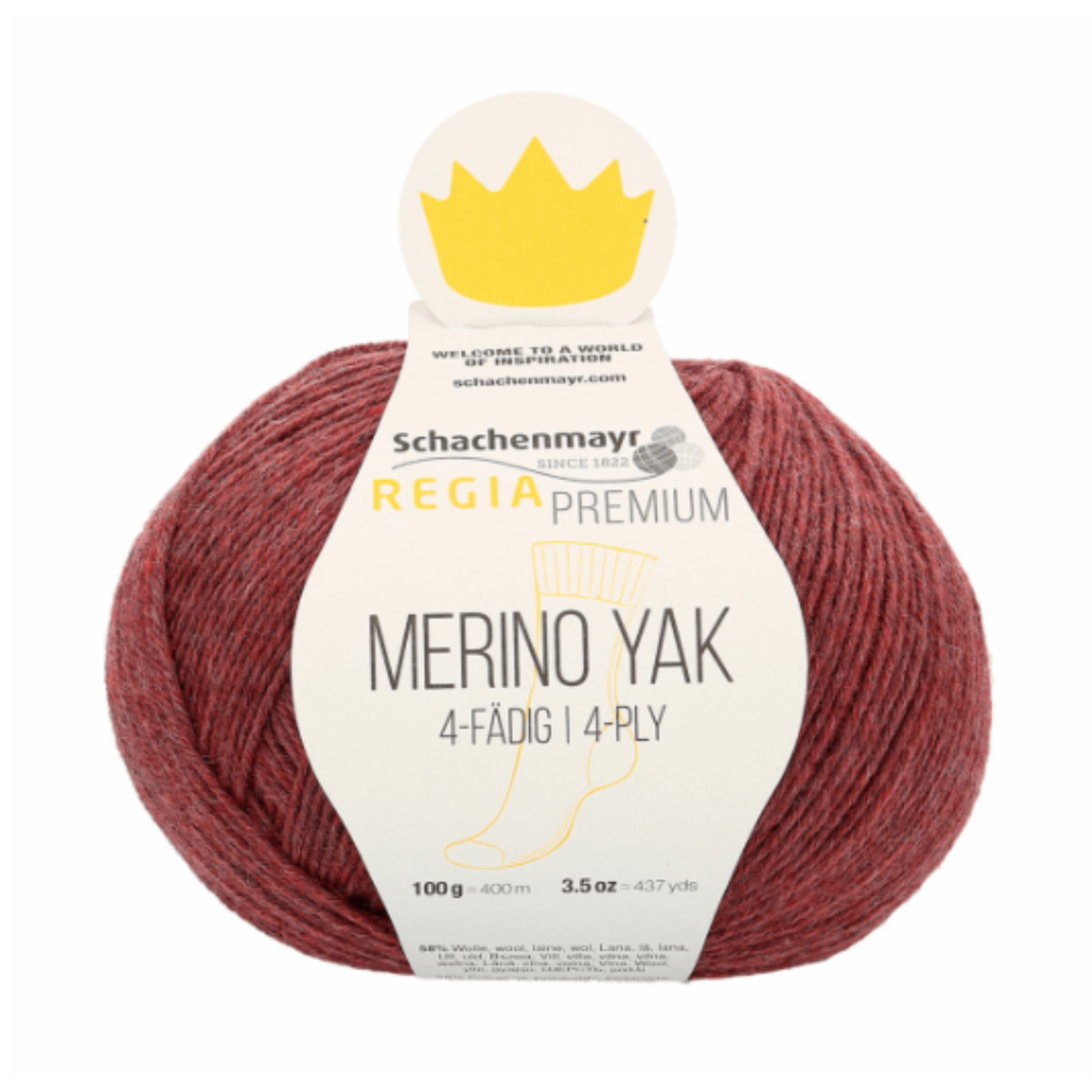 Plum Mix Marino Yak Yarn 100g