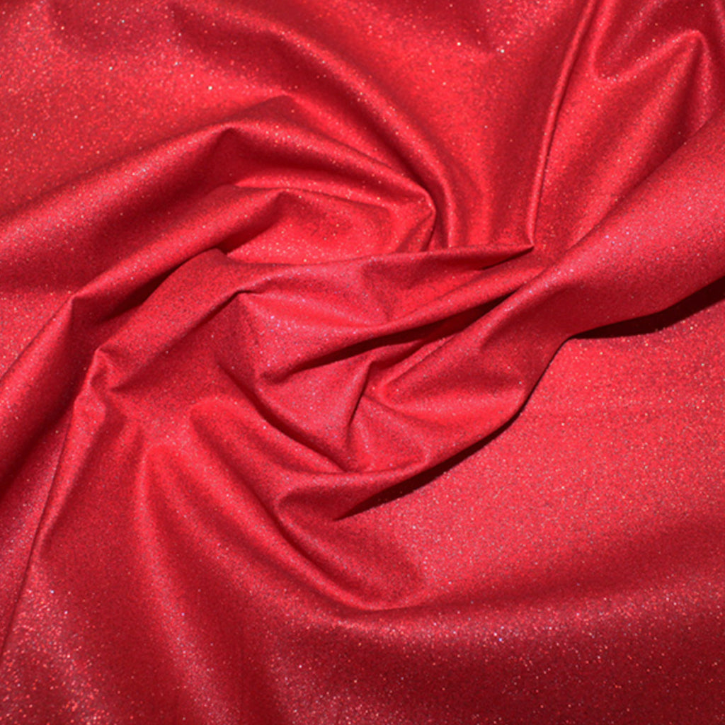 Red Glitter Cotton Fabric