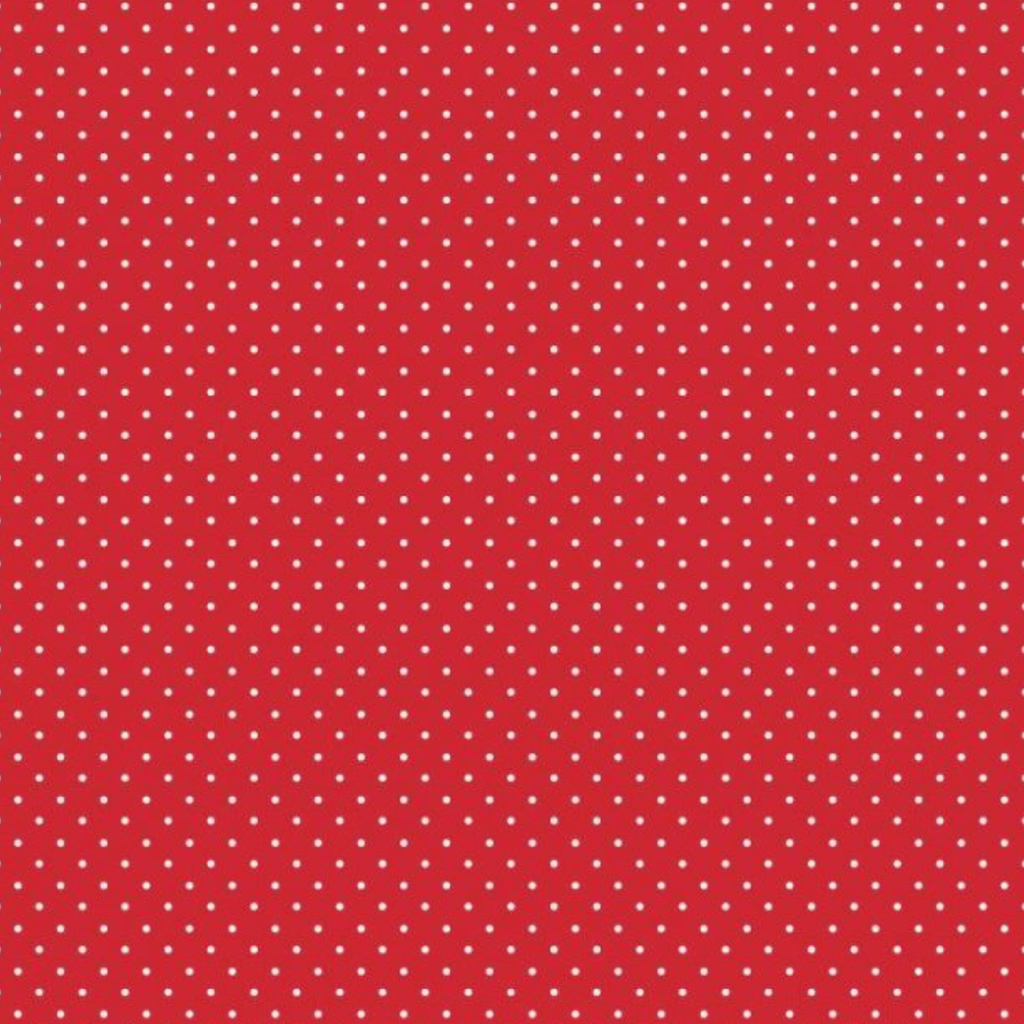 Red Spotty Cotton Fabric
