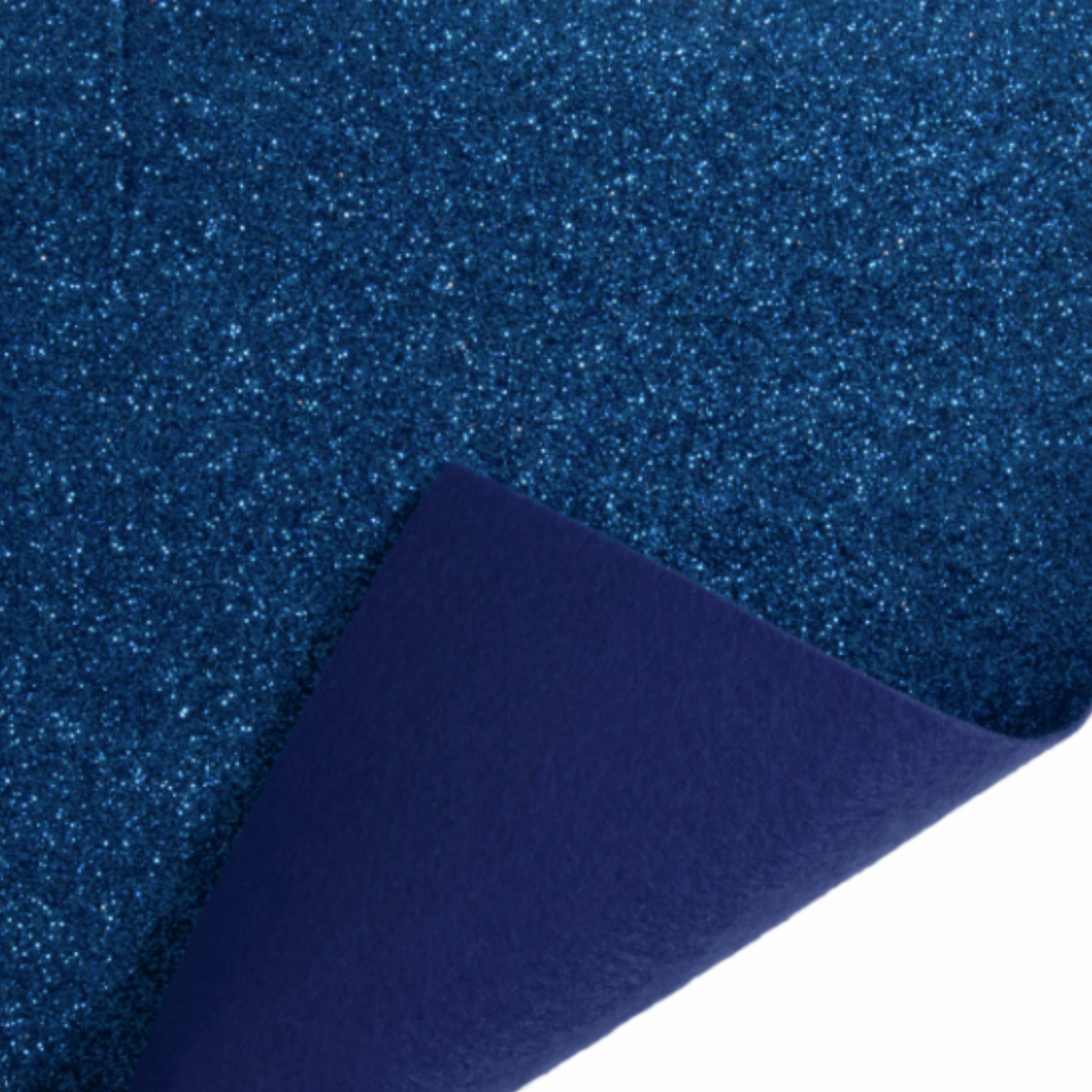 Royal Blue Glitter Felt