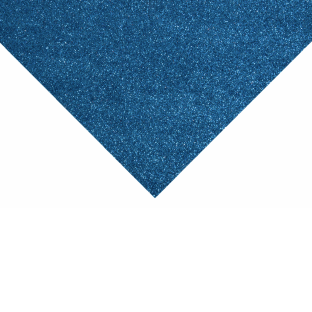 Royal Blue Glitter Felt Sheet