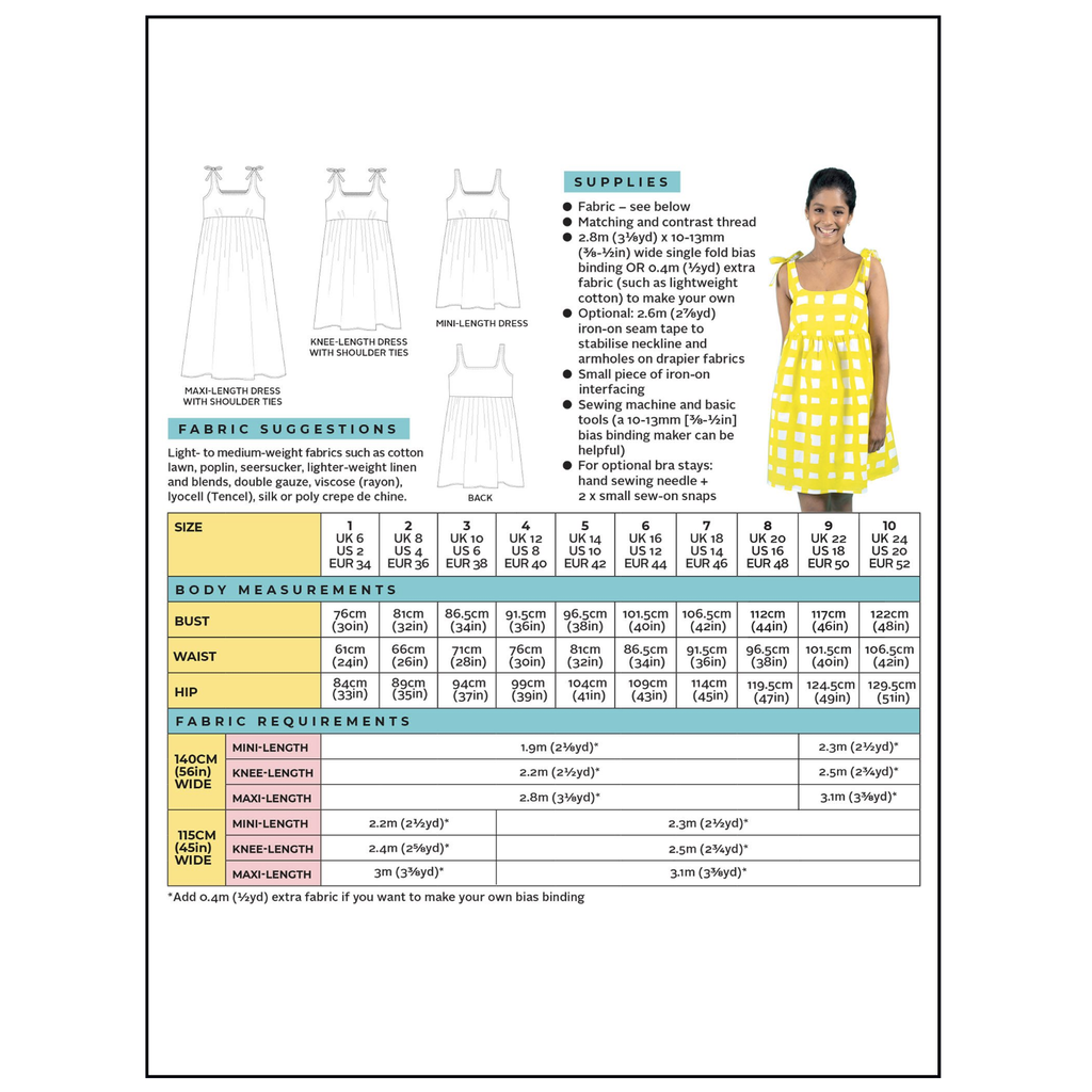 Skye Sundress Sewing Pattern