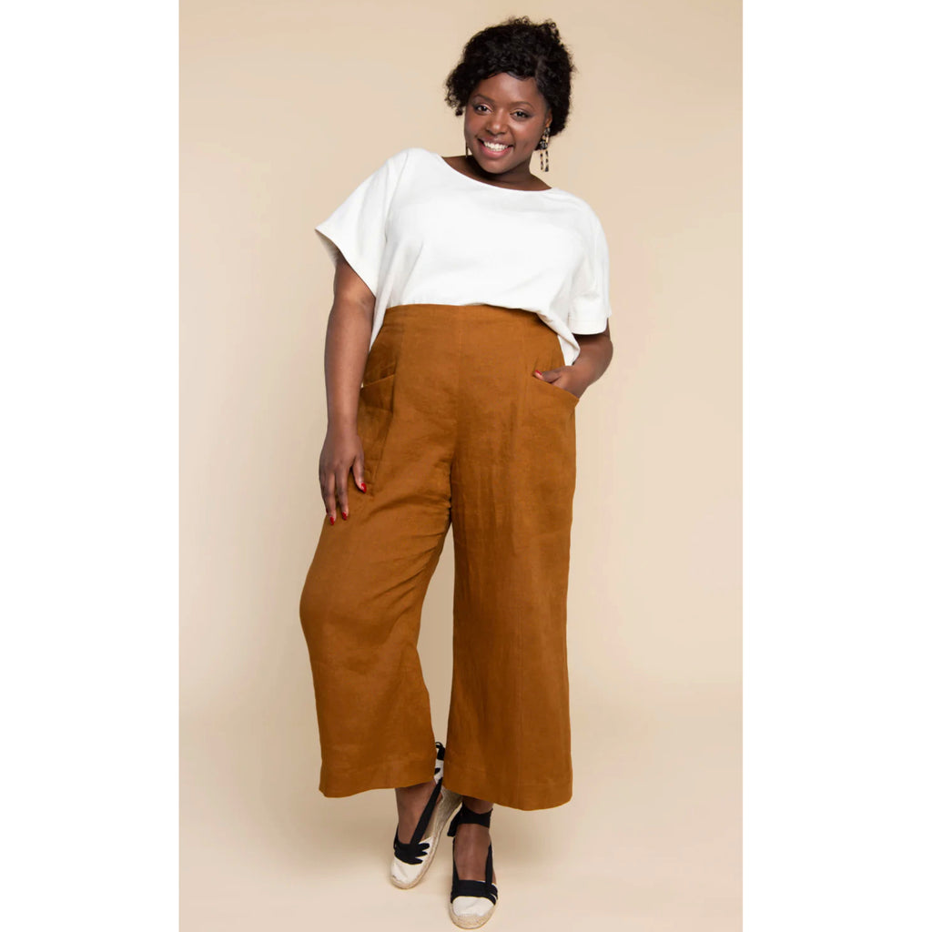The Pietra Trousers Sewing Pattern-Front view
