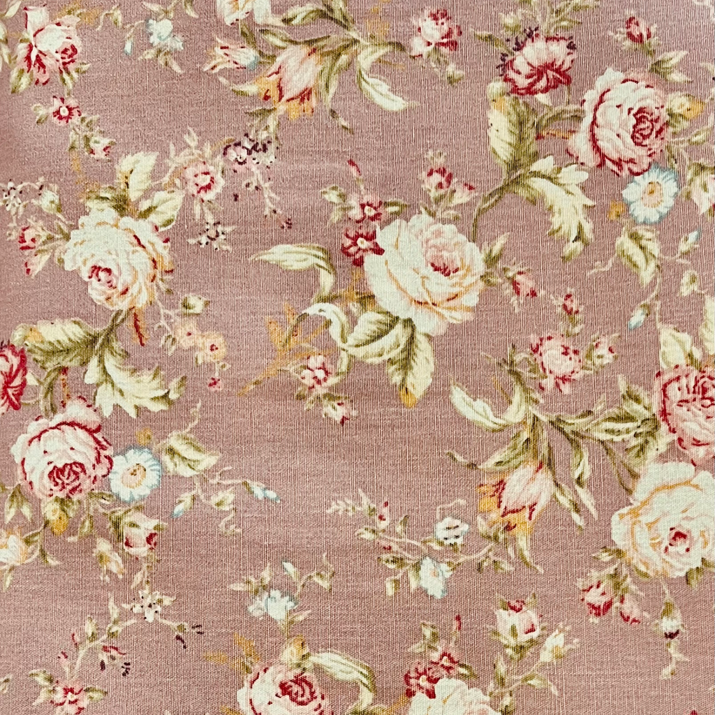 Vintage Rose Cotton Poplin Fabric