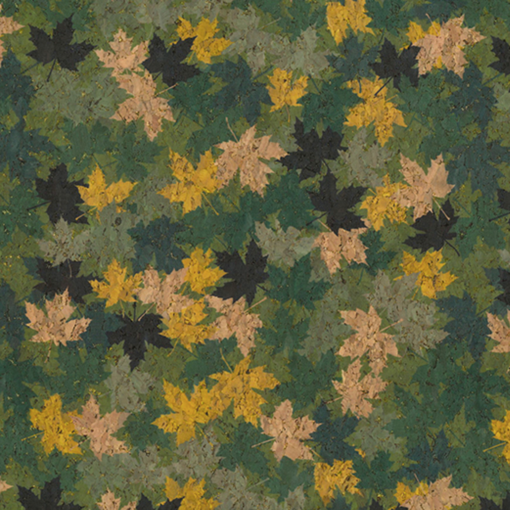 Green Leaf Cork Fabric
